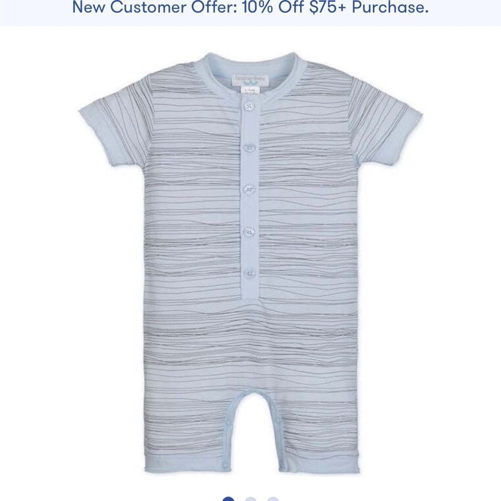 FEATHER BABY Henley Romper